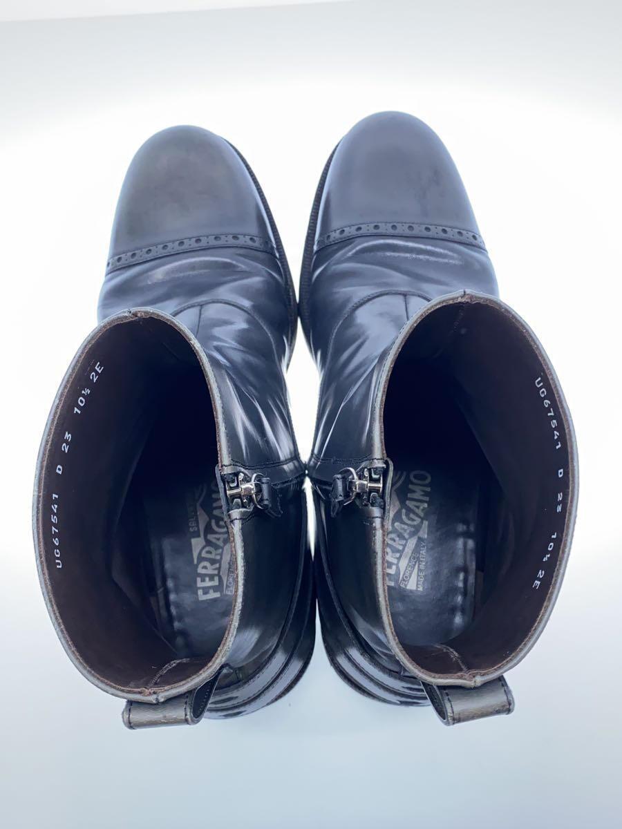 Salvatore Ferragamo◆ブーツ/US10.5/BLK/レザー/UG67541_画像3