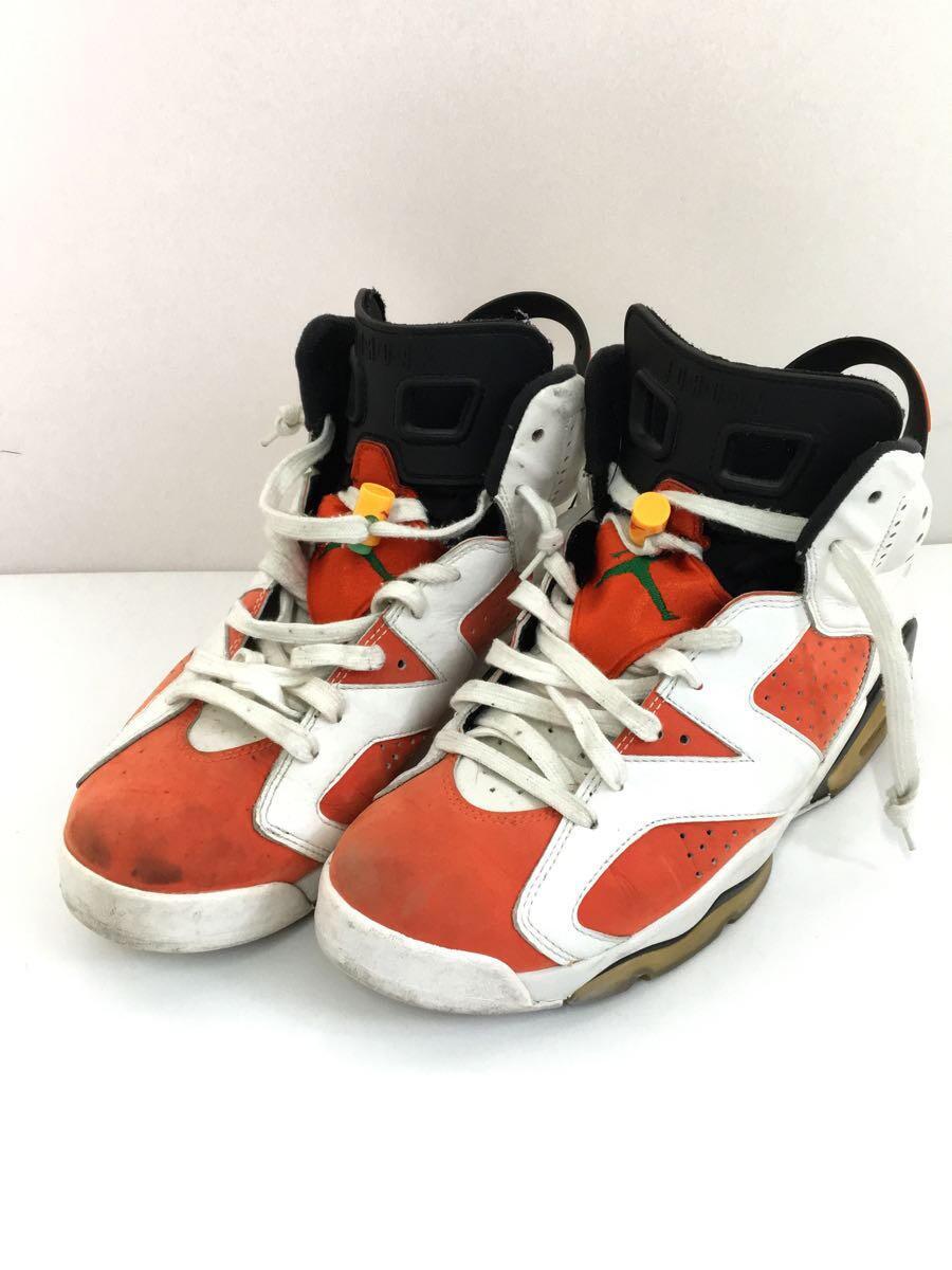 NIKE◆AIR JORDAN 6 RETRO/エアジョーダンレトロ/ホワイト/384664-145/27.5cm/WHT_画像2