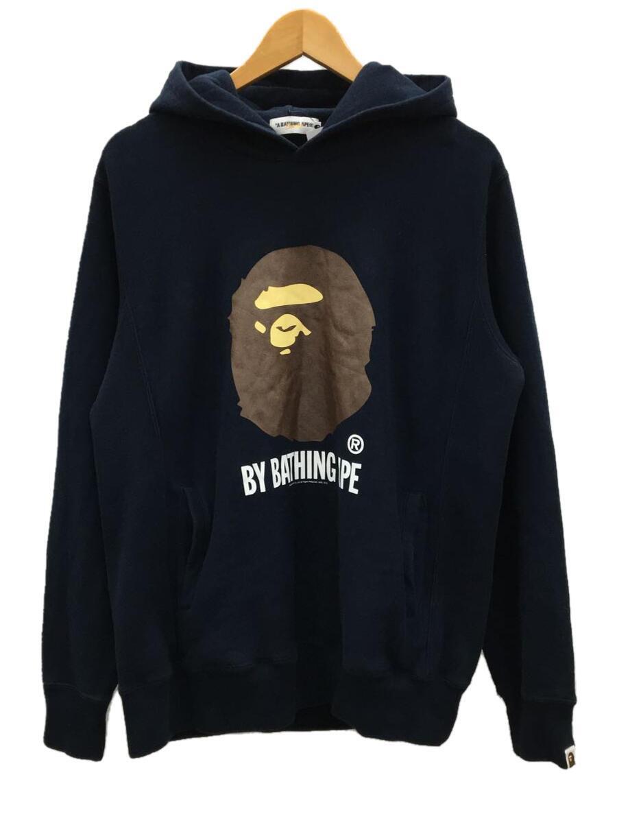 A BATHING APE◆パーカー/L/コットン/BLK/プリント