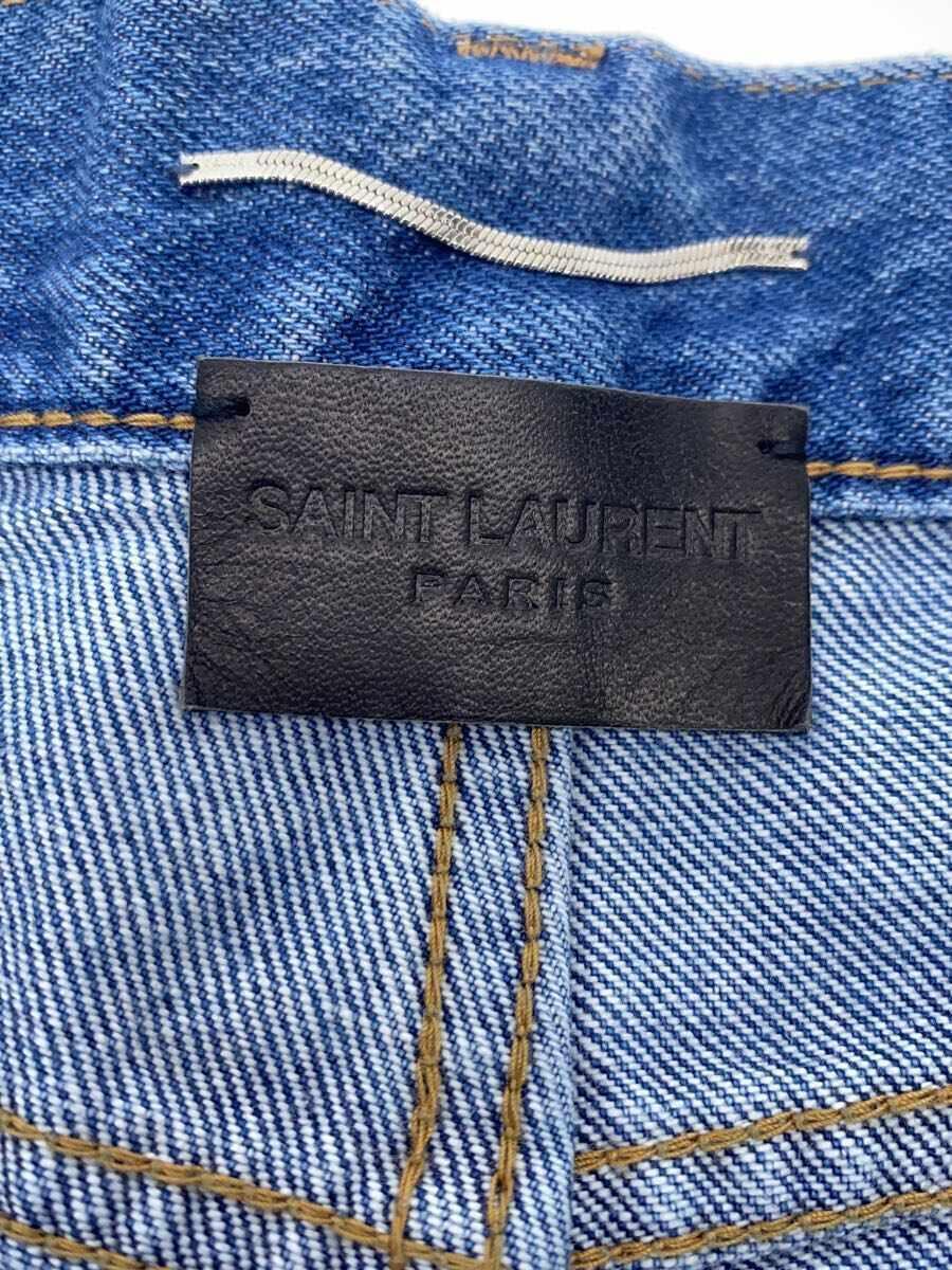 SAINT LAURENT◆ストレートパンツ/28/デニム/IDG/466235 y883l_画像4