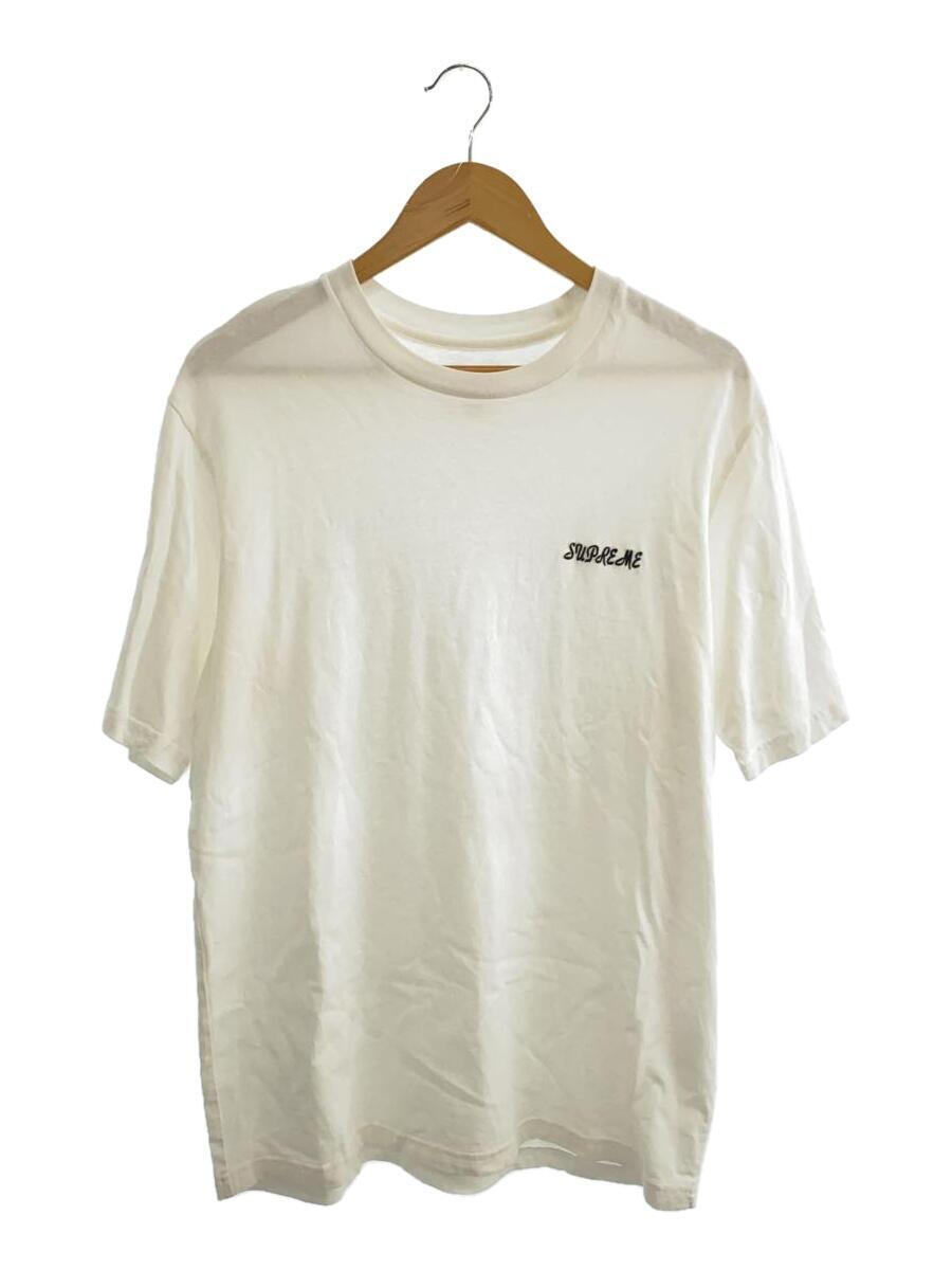 Supreme◆Washed Script S/S Top/M/コットン/WHT
