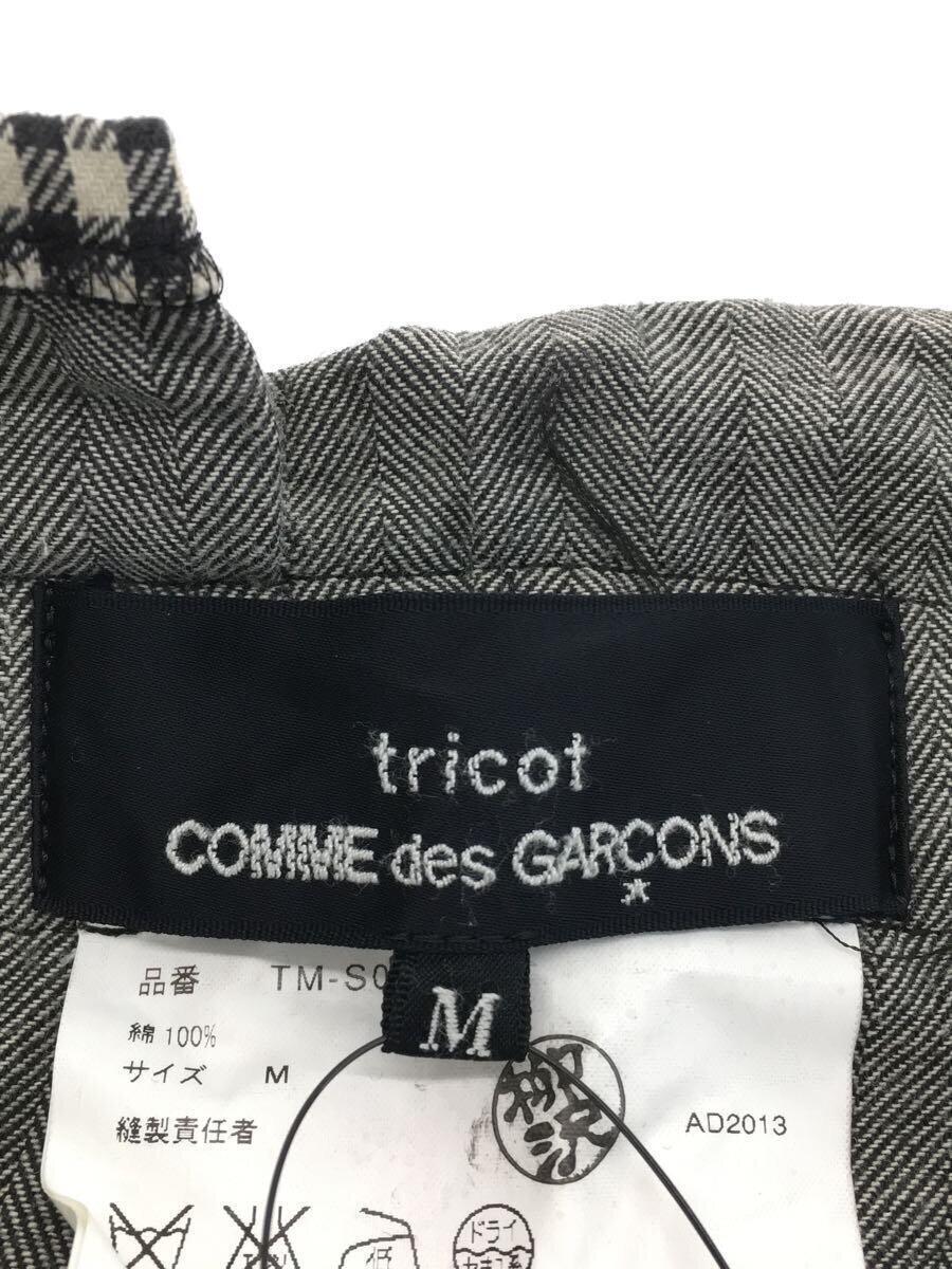 tricot COMME des GARCONS◆スカート/M/コットン/BLK/チェック/TM-S031_画像4