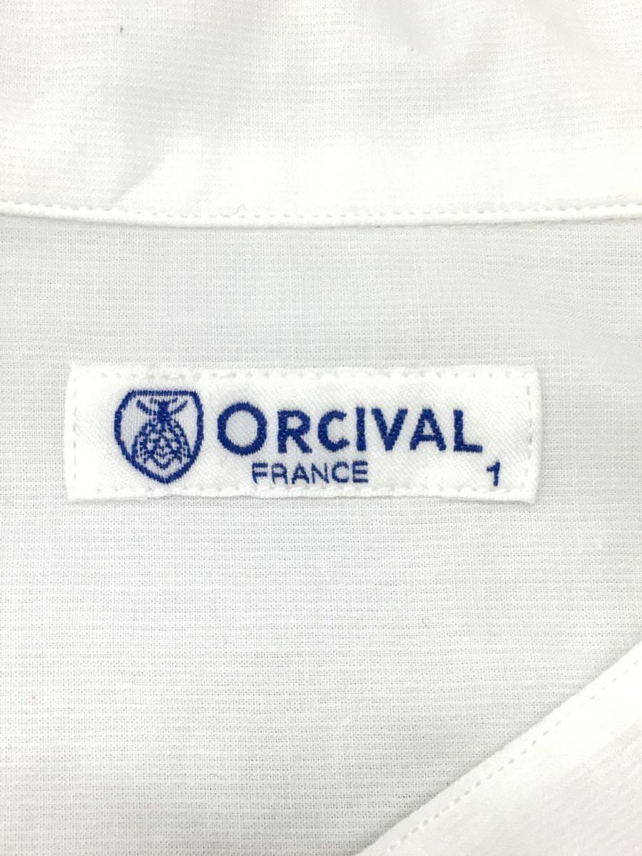 ORCIVAL◆シャツワンピース/1/コットン/WHT/無地/RC-3754_画像3