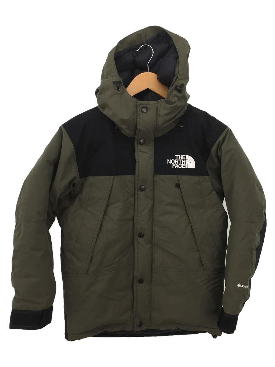 THE NORTH FACE◆MOUNTAIN DOWN JACKET_マウンテンダウンジャケット/XS/ナイロン/KHK/無地_画像1