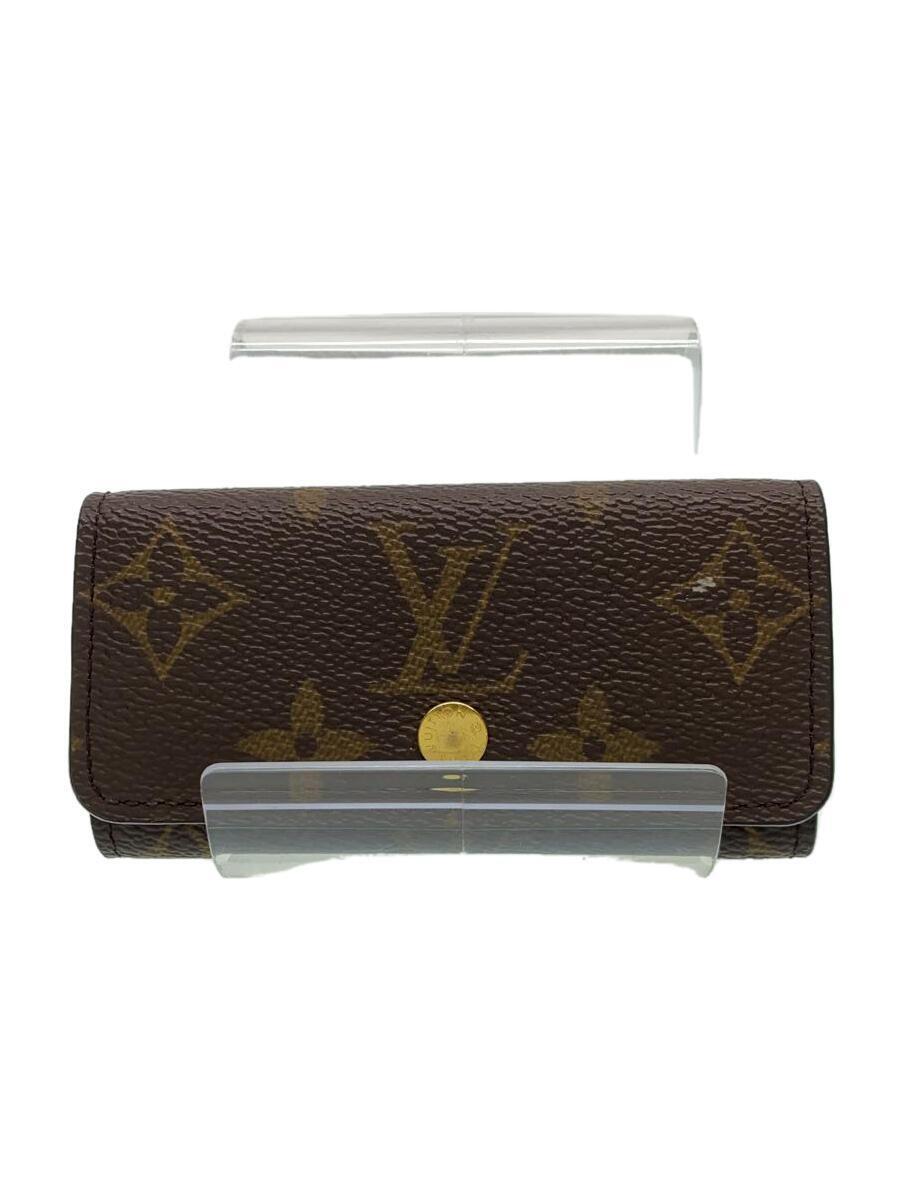 LOUIS VUITTON◆ミュルティクレ4_モノグラム・フルリ_BRW_ヴィオレ/-/BRW/メンズ/M60239/CT1210/2010