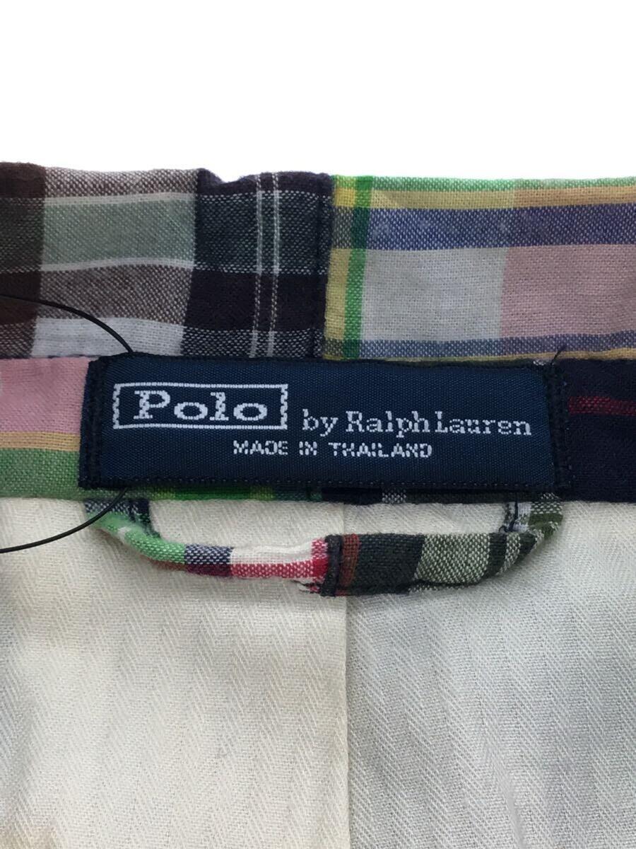 POLO RALPH LAUREN◆テーラードジャケット/LL/コットン/チェック/パッチワーク/JK-RL-LM3112_画像3