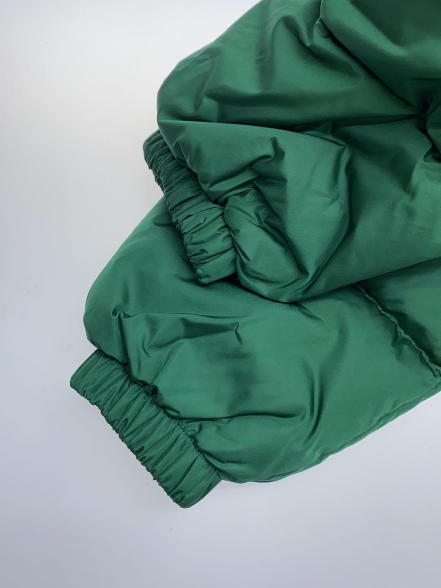 GUCCI* long down jacket /120cm/ nylon / green /677640/GG pattern 