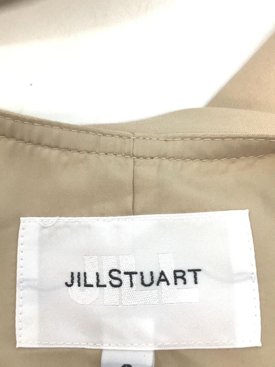 JILLSTUART◆トレンチコート/S/ポリエステル/ベージュ/無地/125-9151003_画像3