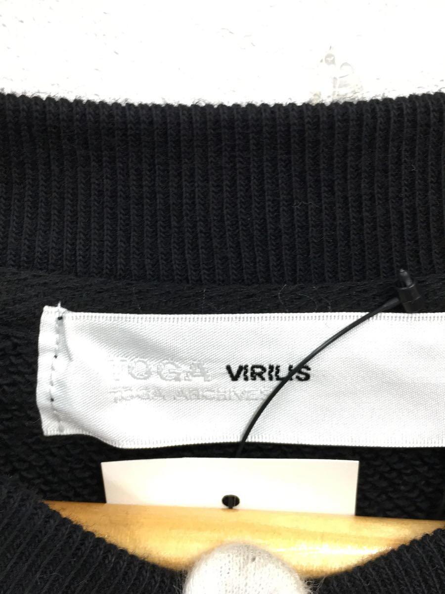 TOGA VIRILIS TOGA ARCHIVES◆22SS/KNIT RIB SWEATSHIRT/スウェット/46/コットン/BLK/TV21-JL334_画像3