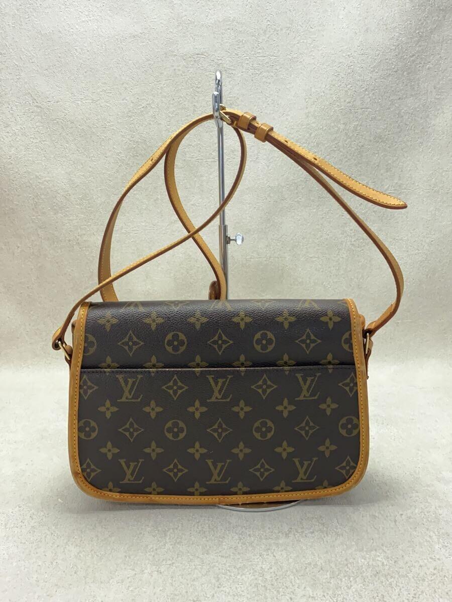 LOUIS VUITTON◆ソローニュ_モノグラム・キャンバス_BRW/PVC/BRW_画像3