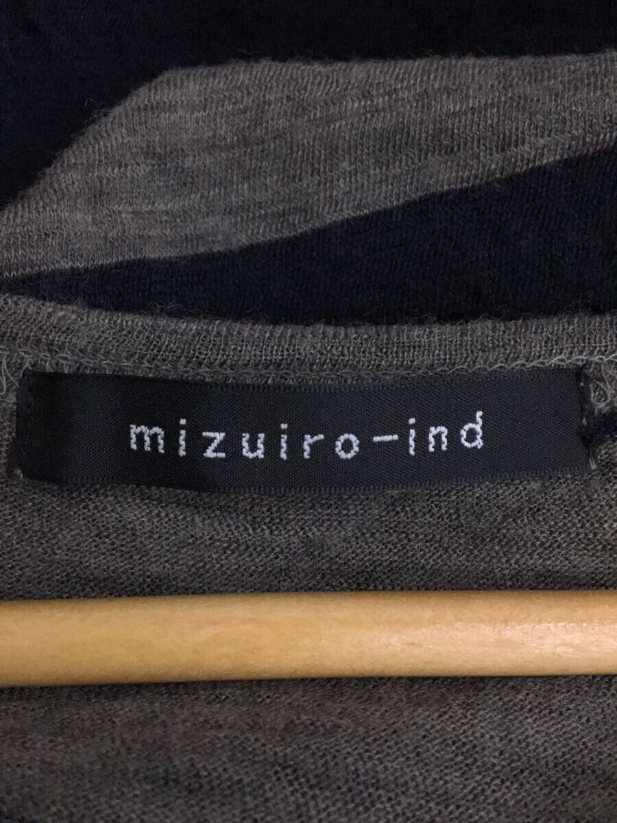 mizuiro ind◆セーター(薄手)/-/ウール/BLK/ボーダー_画像3