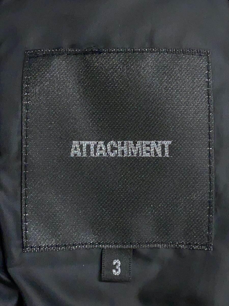 Attachment◆ダウンジャケット/3/ナイロン/NVY/無地/AB12-207_画像3