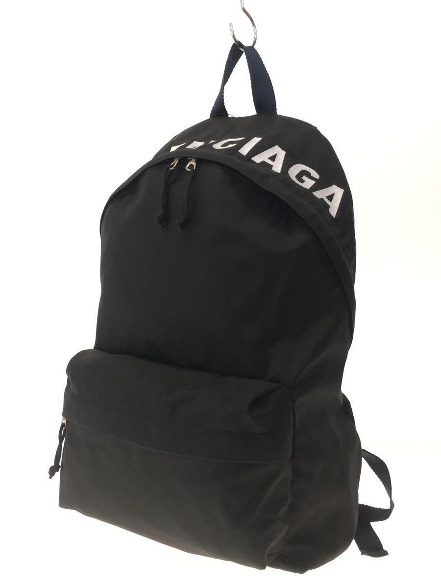 BALENCIAGA◆Wheel Back Pack/リュック/ナイロン/BLK/525162・1090・X・535269_画像2