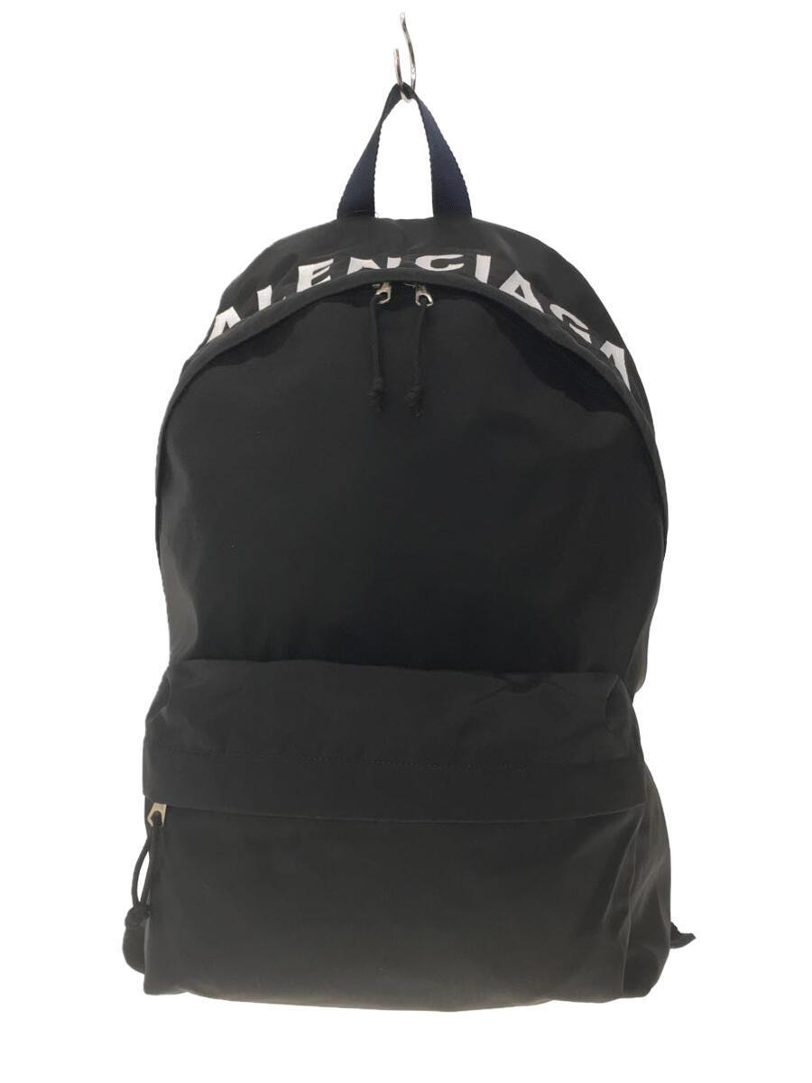 BALENCIAGA◆Wheel Back Pack/リュック/ナイロン/BLK/525162・1090・X・535269