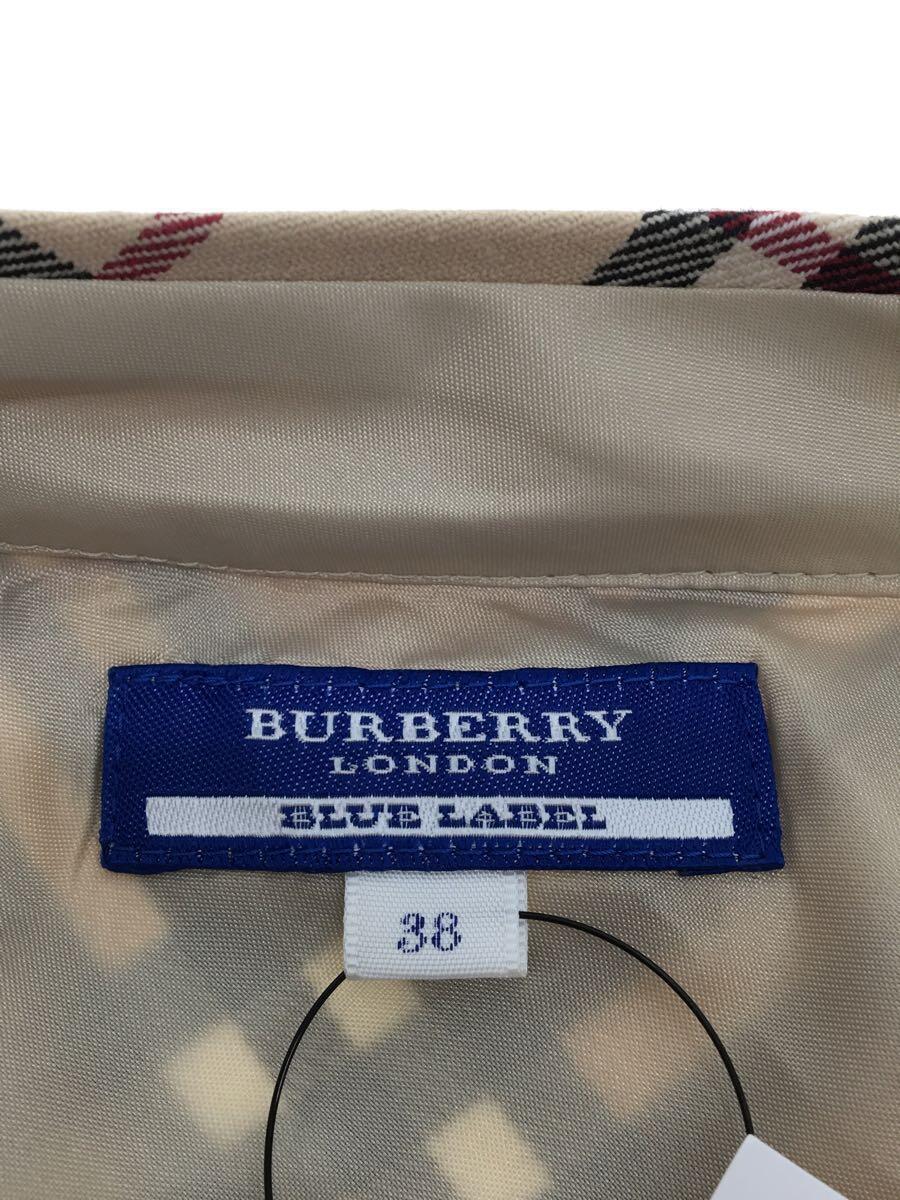 BURBERRY BLUE LABEL◆ノースリーブワンピース/38/コットン/BEG/チェック/FM506-359/ノバチェック_画像3