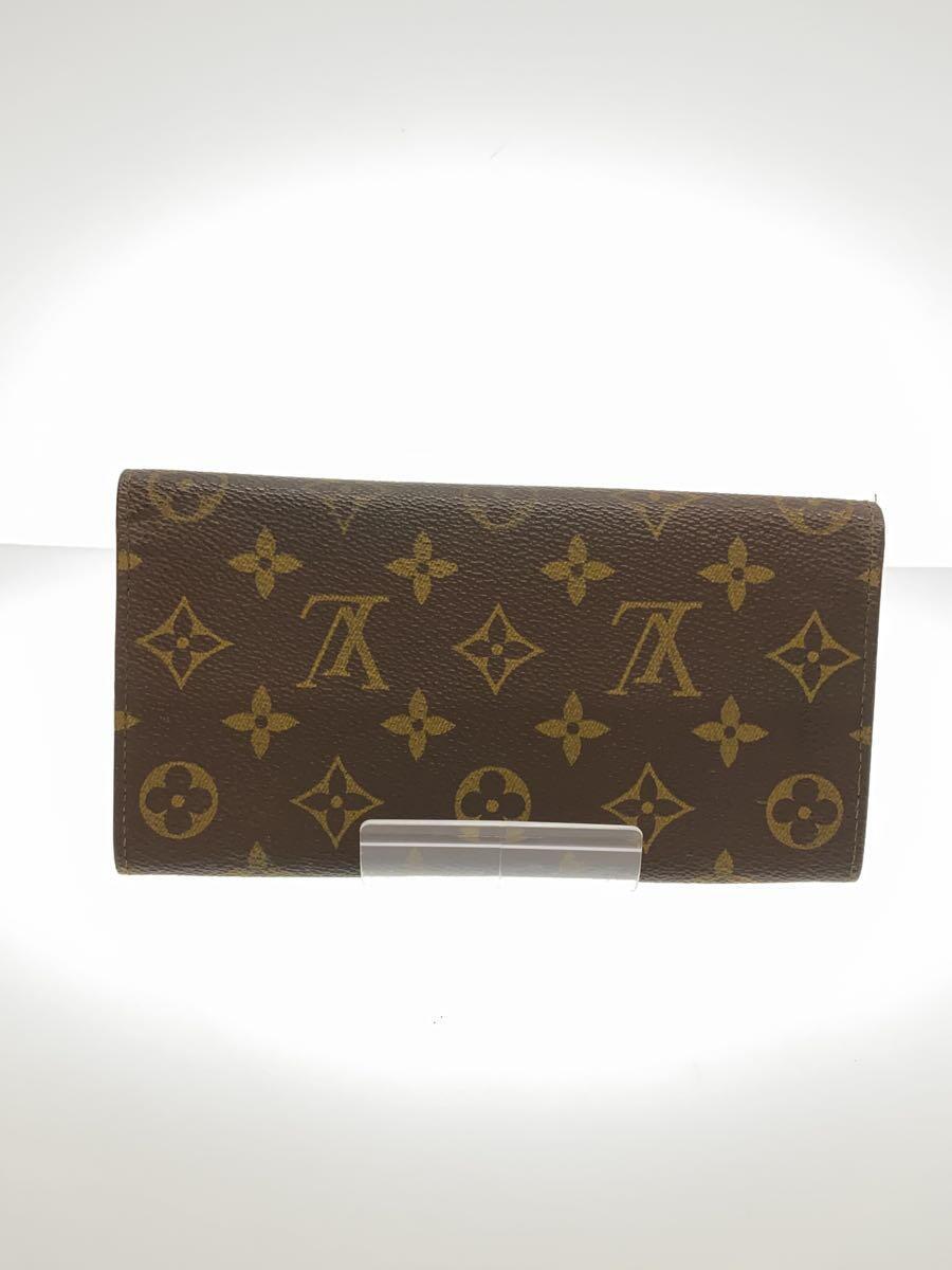 LOUIS VUITTON◆ポルトフォイユ・サラ旧型/長財布/PVC/BRW/モノグラム/レディース_画像2