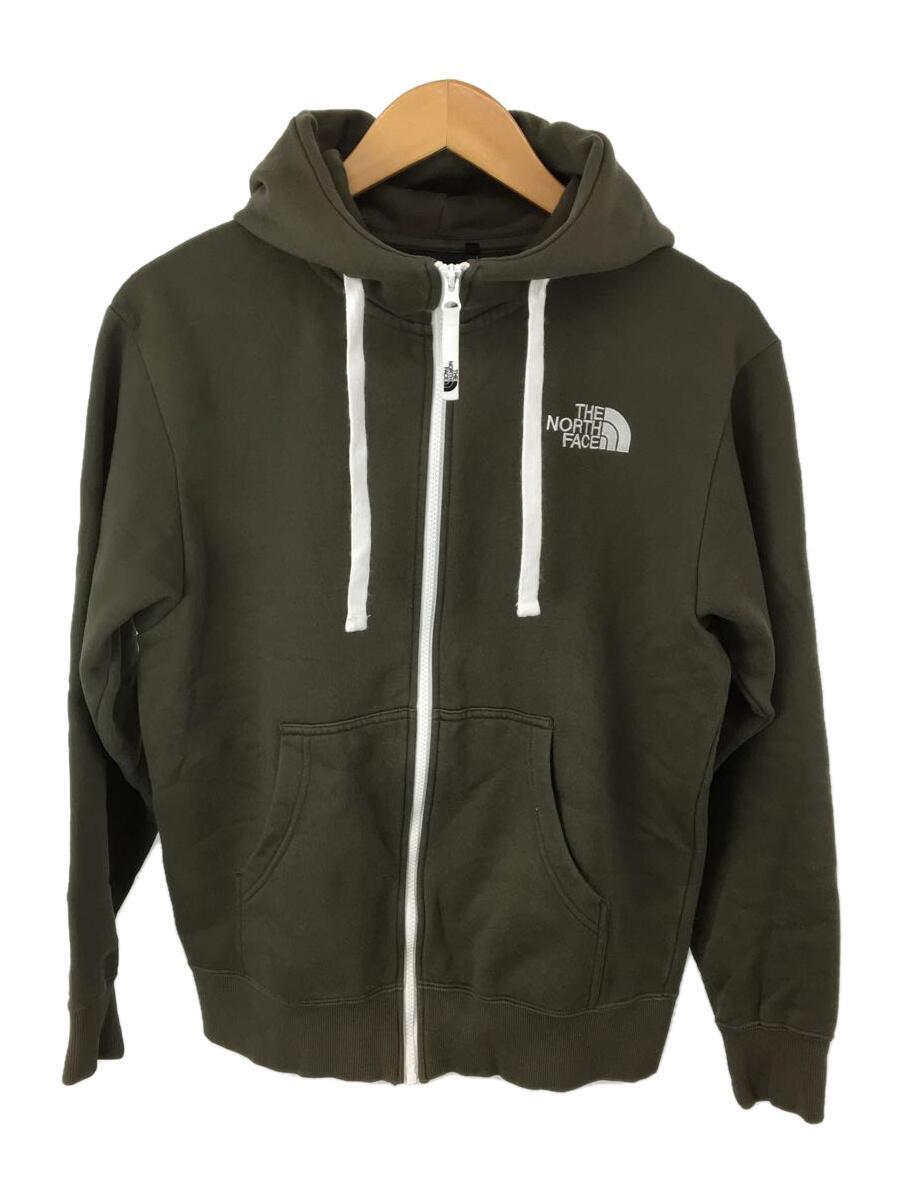 THE NORTH FACE◆REARVIEW FULLZIP HOODIE_リアビューフルジップフーディ/S/コットン/GRN
