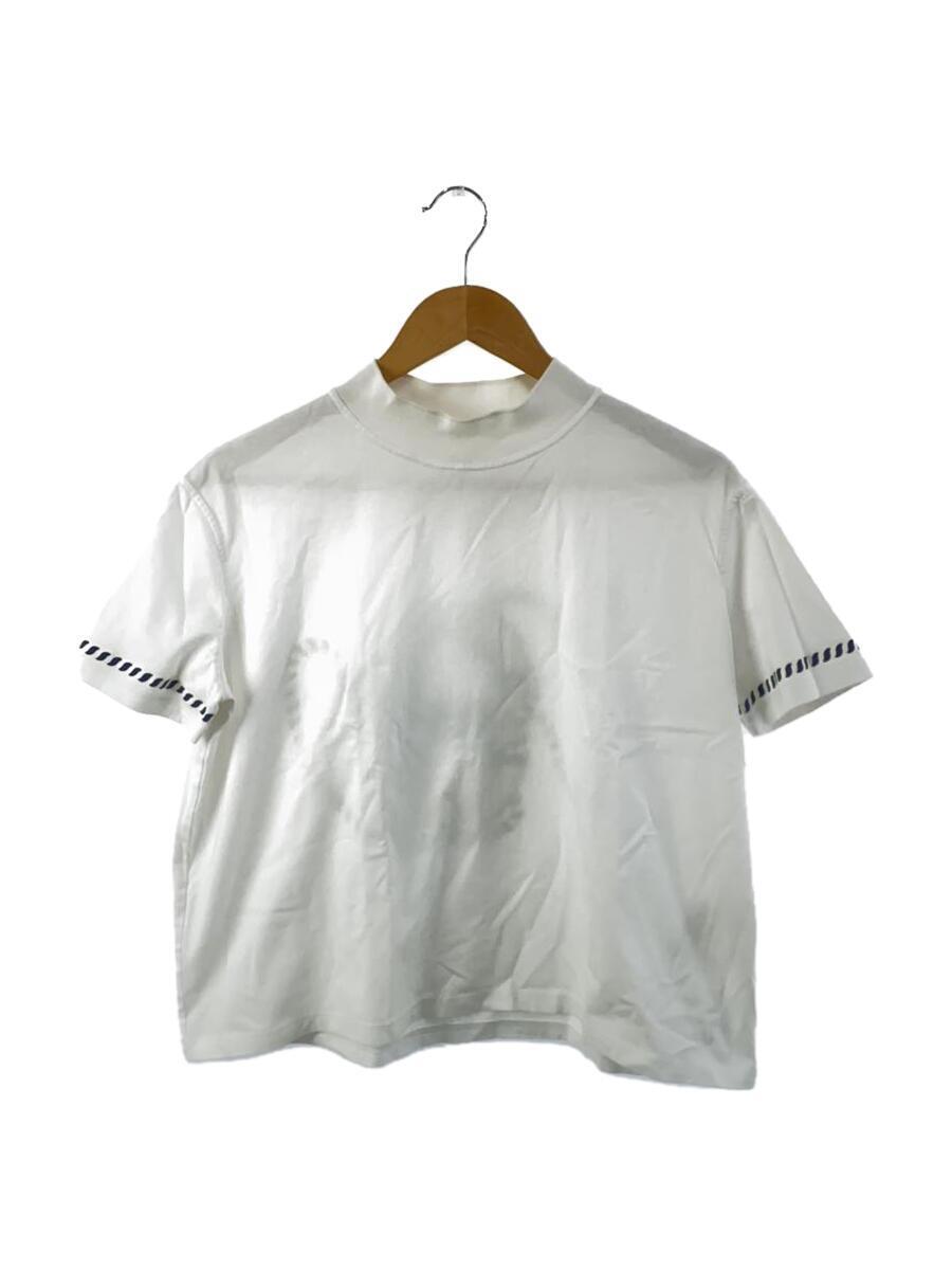 HERMES◆23SS/ボクシーTシャツ/Tシャツ/38/コットン/WHT/プリント