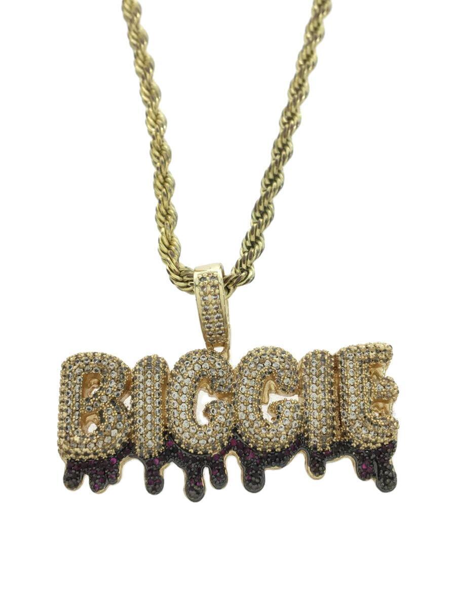 Kingice◆Notorious B.I.G/ネックレス/Biggie Drip Necklace/GLD/トップ有/メンズ