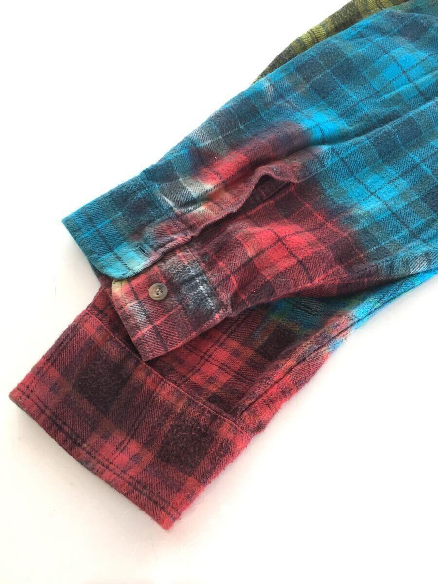 Rebuild by Needles◆使用感有/Flannel Shirt - 7 Cuts Wide Shirt / Tie Dye/HM305_画像5