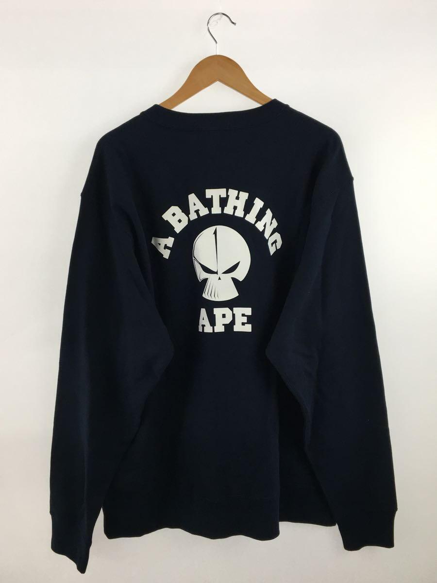 A BATHING APE◆スウェット/XXL/コットン/NVY/001SWJ231901C/BAPE NBHD RELAXED FIT CREWN_画像2