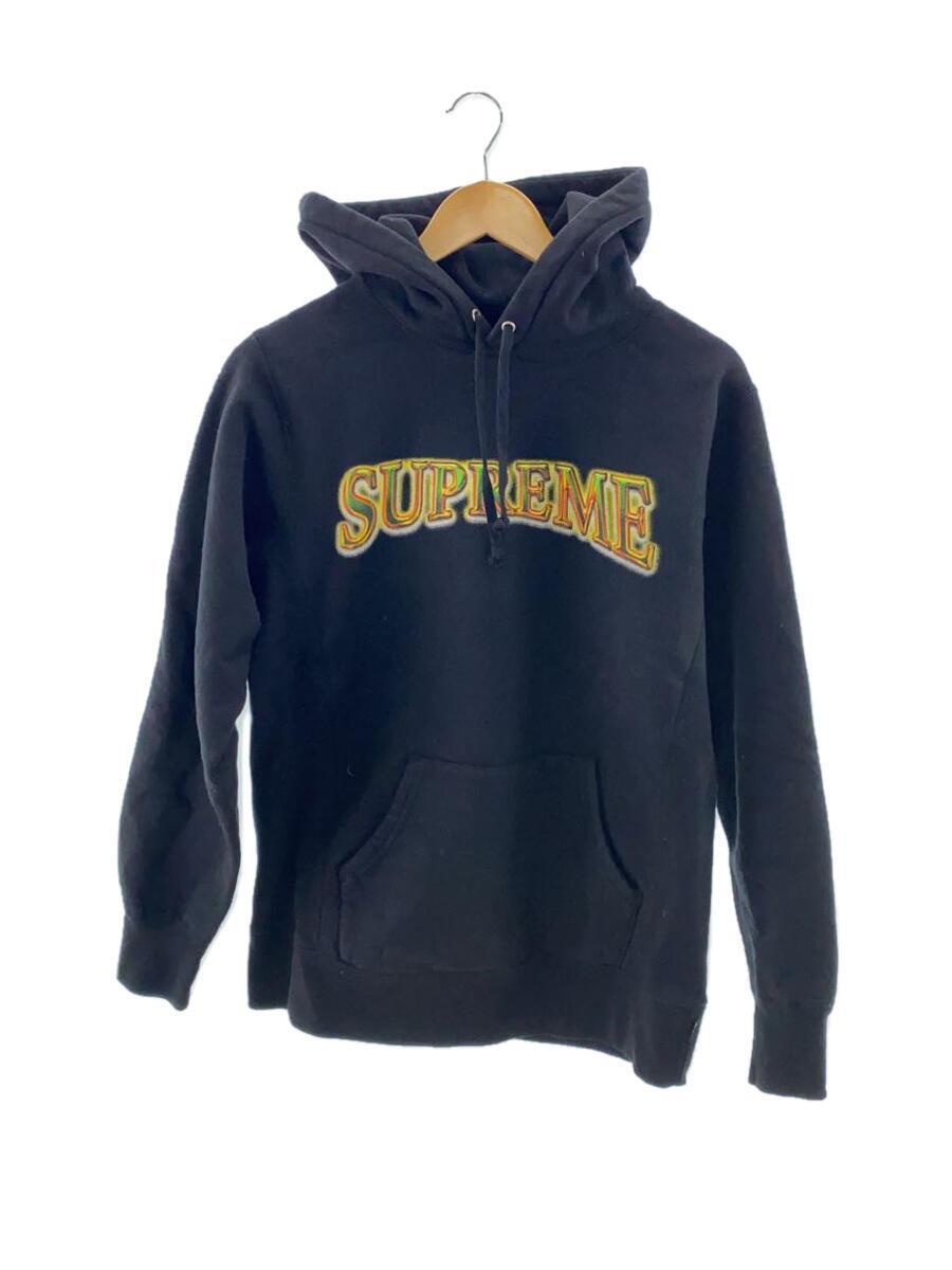 Supreme◆16AW/Metallic Arc Hooded Sweatshirt/S/コットン/ブラック