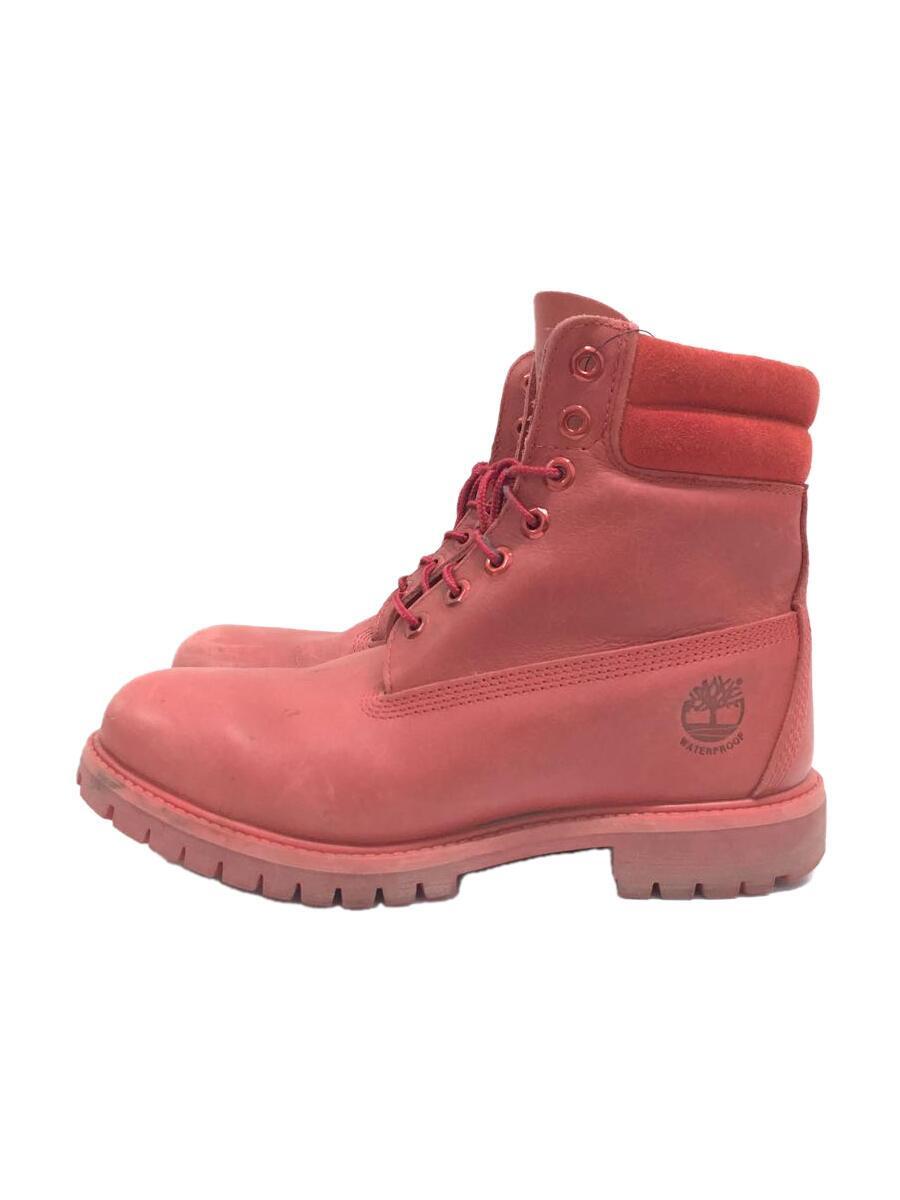 Timberland◆ブーツ/25.5cm/RED/A14LE_画像1