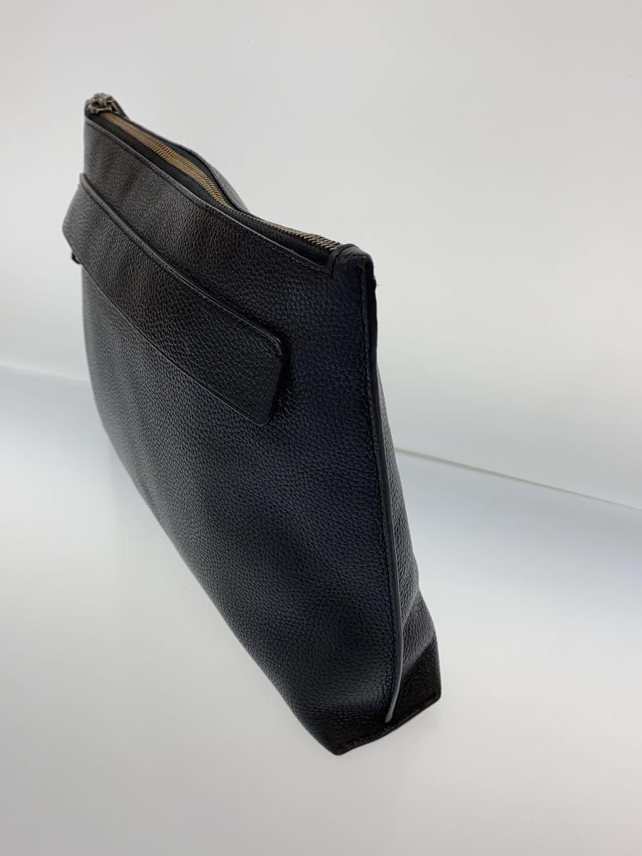 COACH* second bag / leather /BLK/ plain 