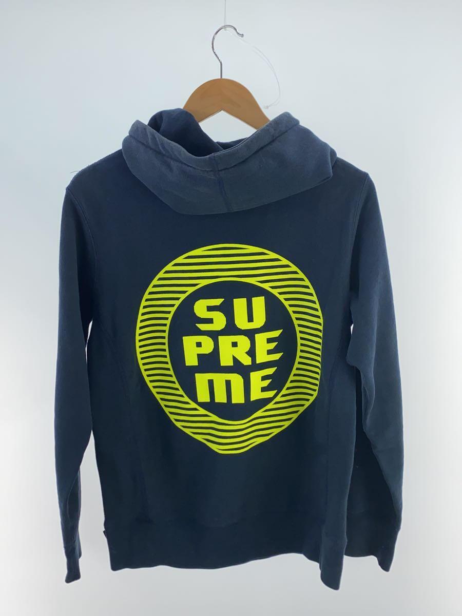 Supreme◆15SS/Disrupt Hooded Sweatshirt/パーカー/S/コットン/NVY_画像2