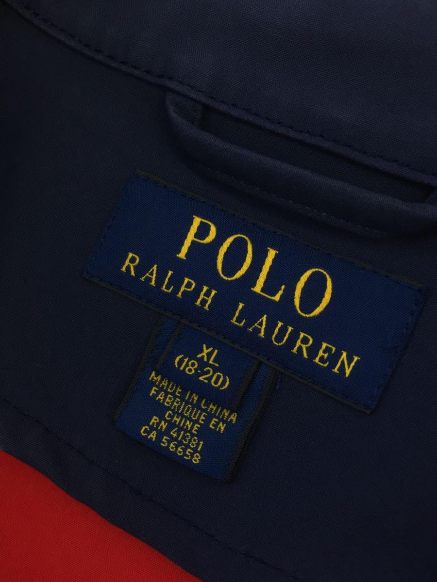 POLO RALPH LAUREN◆ステンカラーコート/XL18-20/NVY/無地_画像3