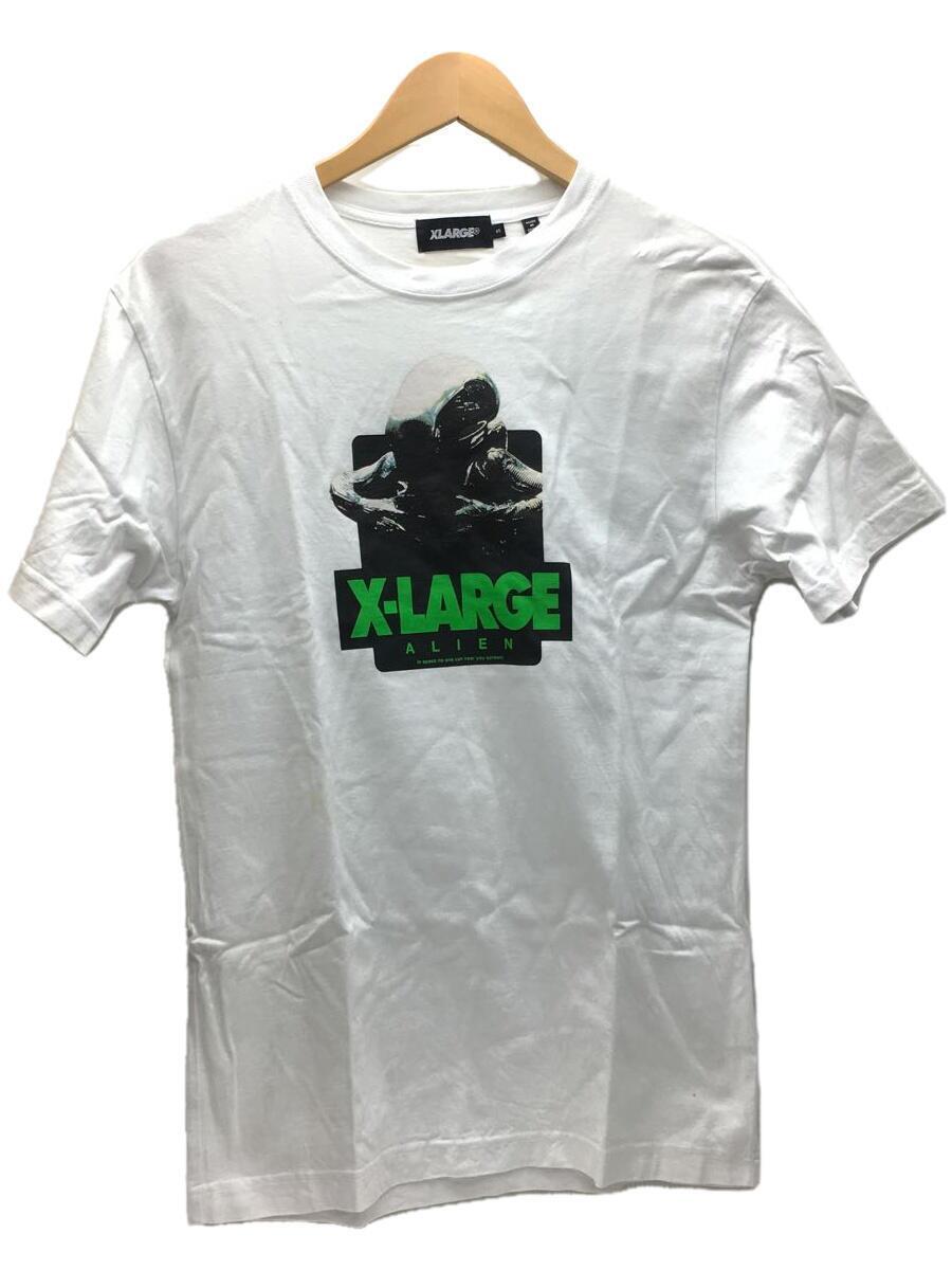 X-LARGE◆Tシャツ/S/コットン/WHT/プリント/01192105_画像1