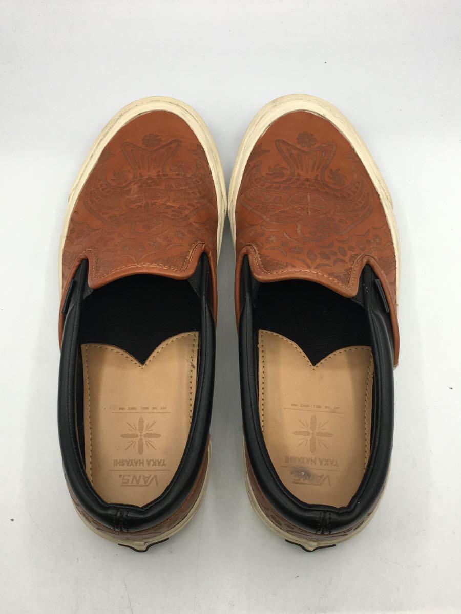 VANS◆TAKA HAYASHI/スリッポン/ローカットスニーカー/28cm/BRW/レザー_画像3