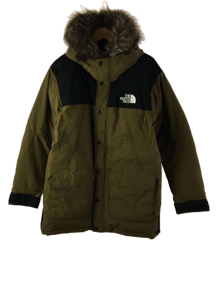 THE NORTH FACE◆MOUNTAIN DOWN COAT_マウンテンダウンコート/L/ゴアテックス/KHK/無地_画像1