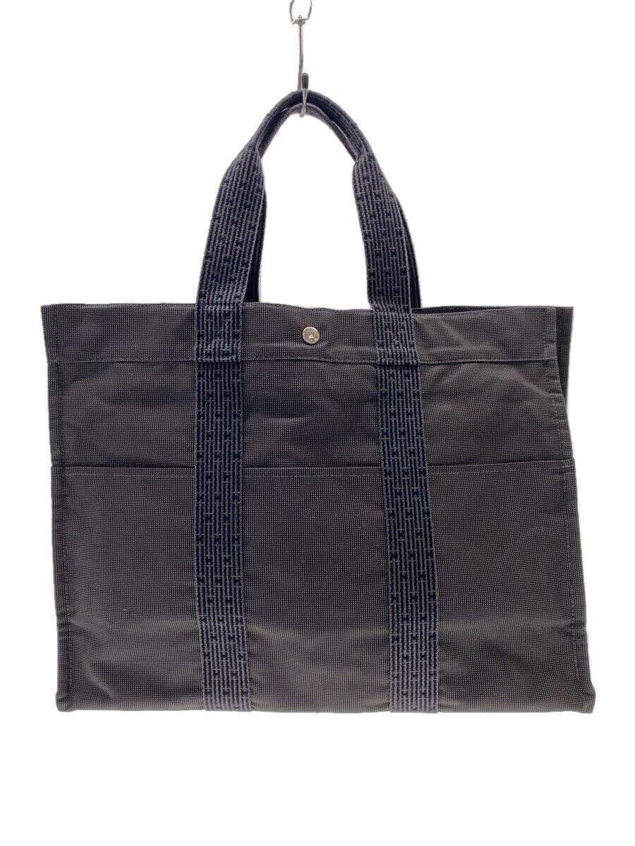 HERMES◆GM/トートバッグ/GRY/エールライン