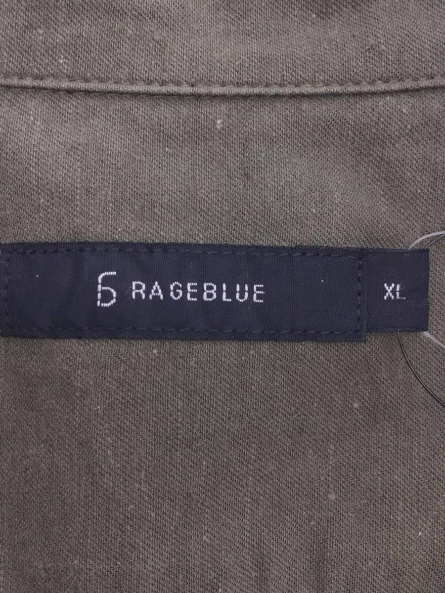 RAGE BLUE◆半袖シャツ/XL/コットン/KHK_画像3