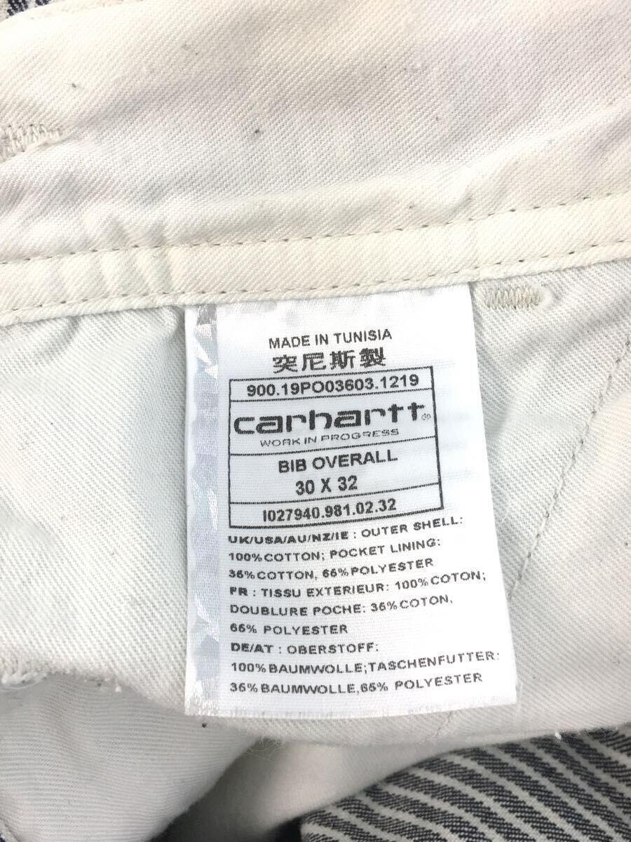 Carhartt◆オーバーオール/30/コットン/IDG/ストライプ_画像5