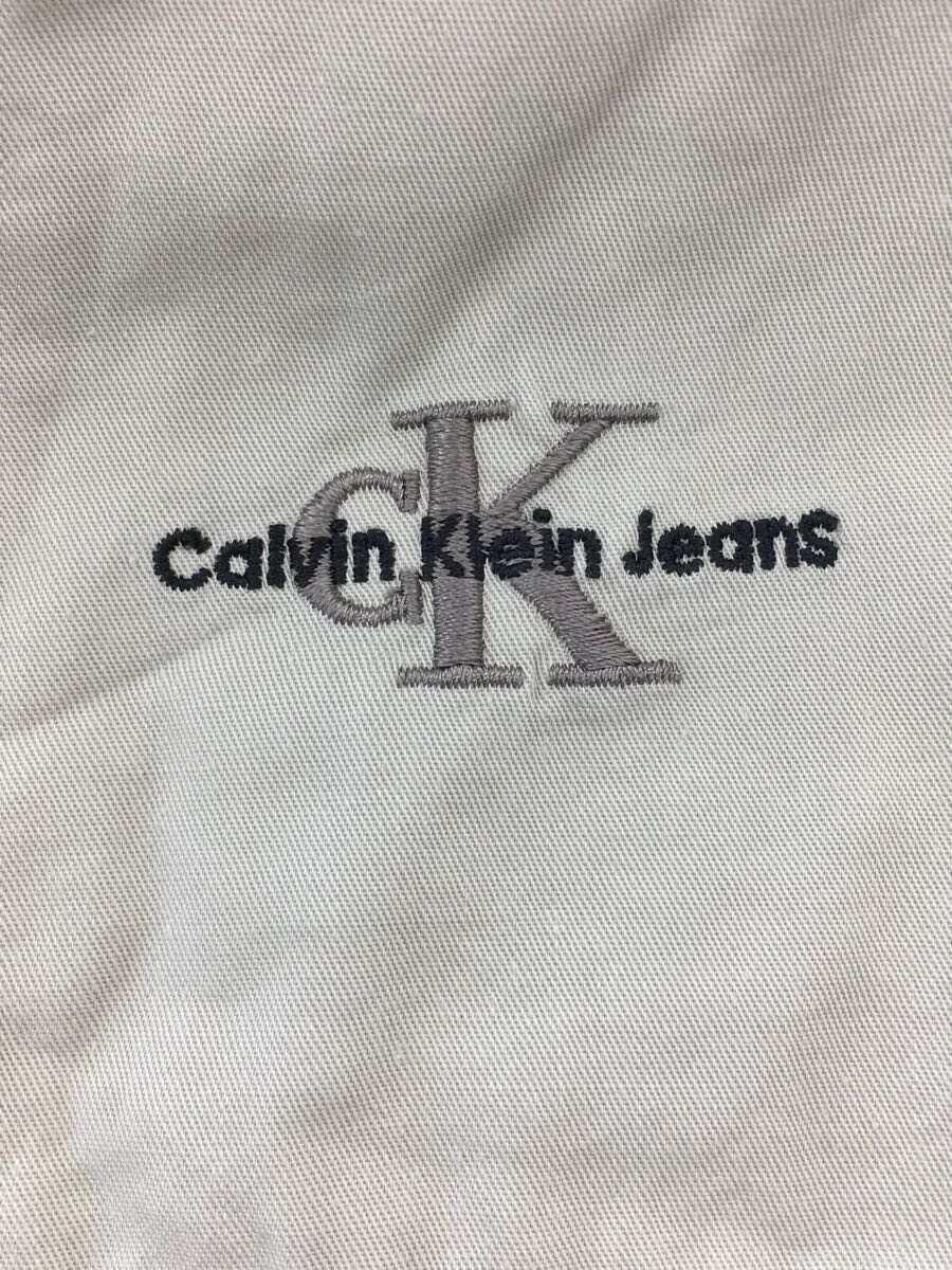 Calvin Klein◆長袖シャツ/XL/コットン/KHK/無地_画像6