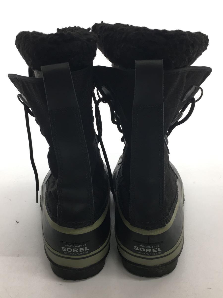 SOREL◆ブーツ/28cm/BLK/コットン_画像6