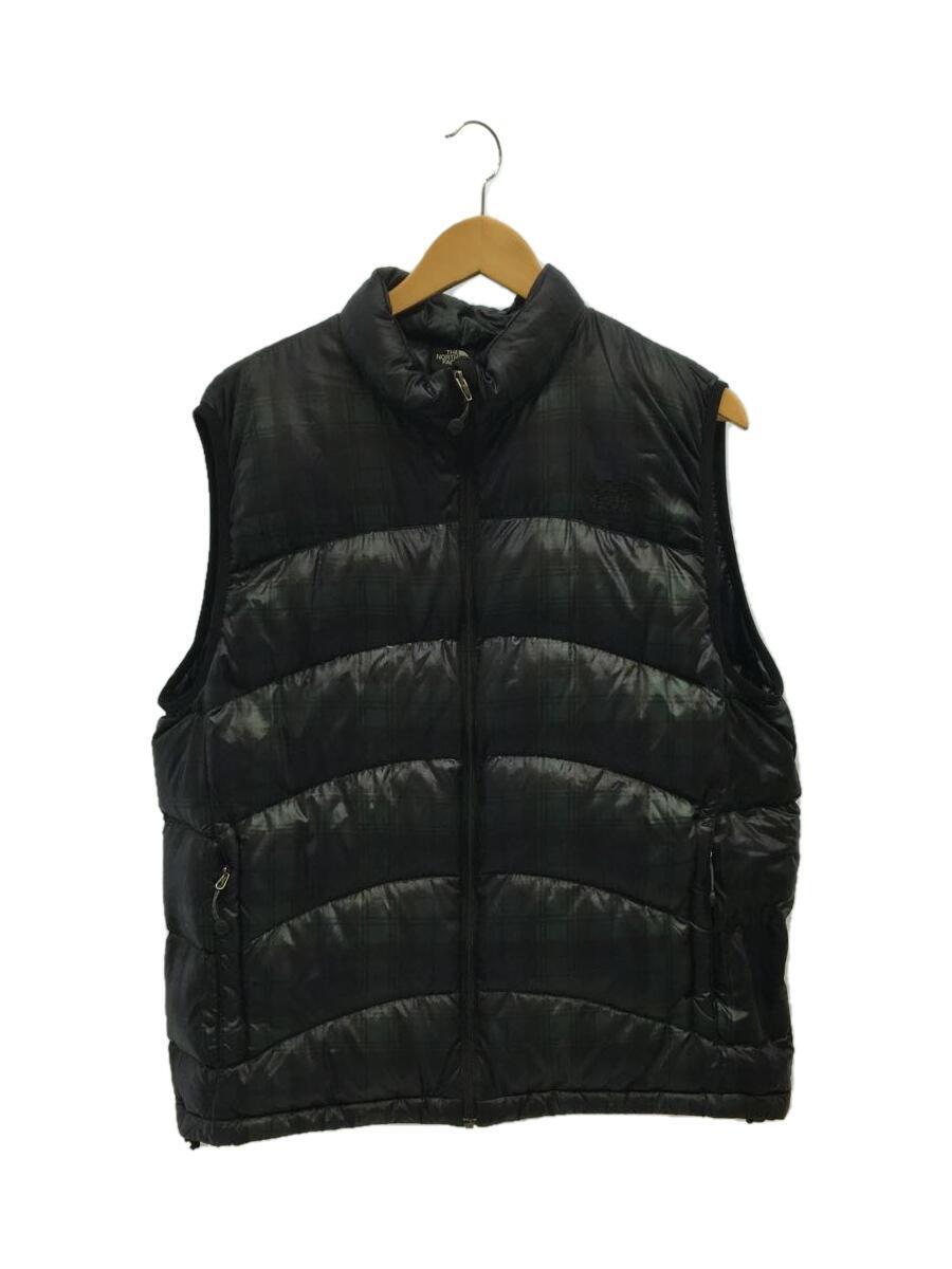 正規品販売! THE NORTH Vest/ヌプシダウンベスト/XL/ナイロン/BLK/無地