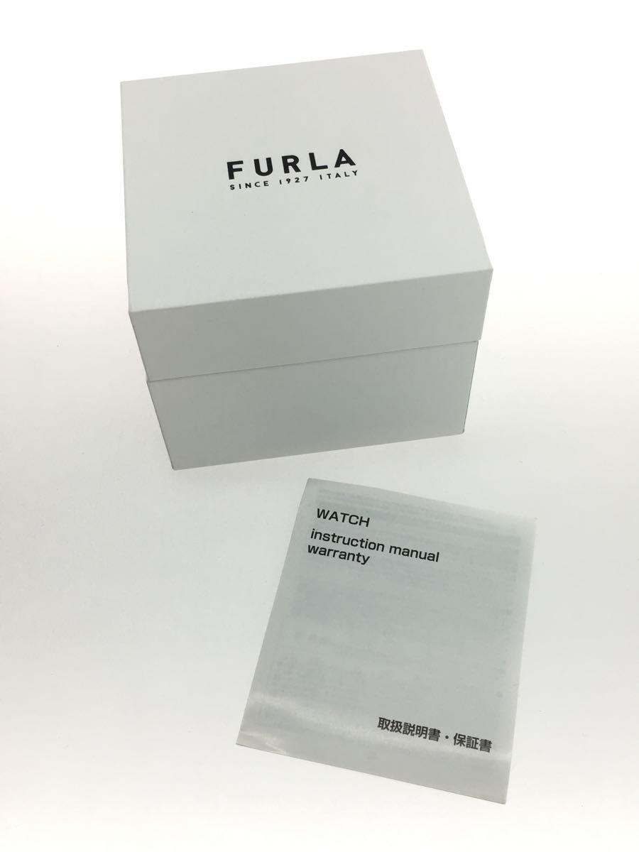 FURLA◆クォーツ腕時計/アナログ/ラバー/WHT/PNK_画像6