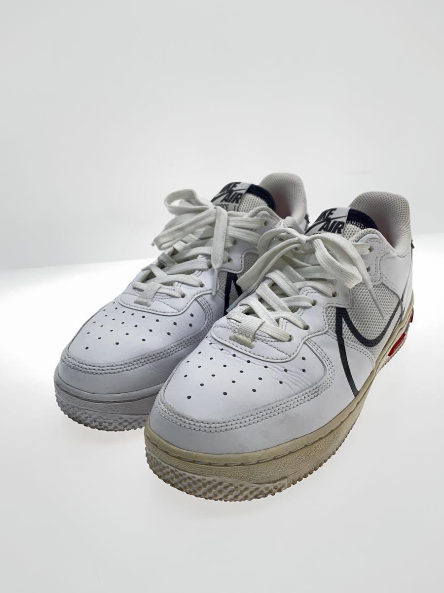 NIKE◆NIKE/ナイキ-/AIR FORCE 1 REACT WHITE/CD4366-100/25cm/ホワイト_画像2