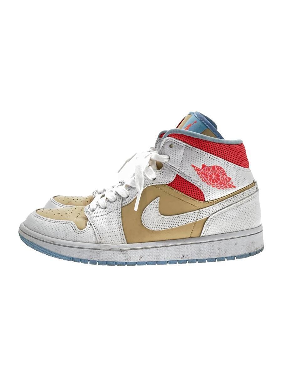 NIKE◆ハイカットスニーカー/27.5cm/CZ0774-200/Air Jordan 1 Mid SE Sesame/セサミ