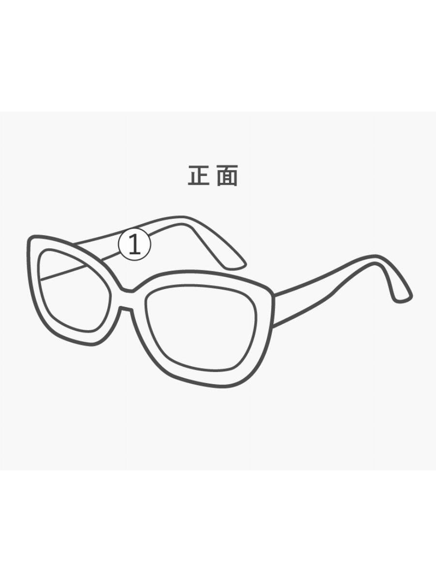 金子眼鏡◆サングラス/メガネ/眼鏡/アイウェア/uniform experiment/アクセサリー/ブラック/ホワイト_画像7