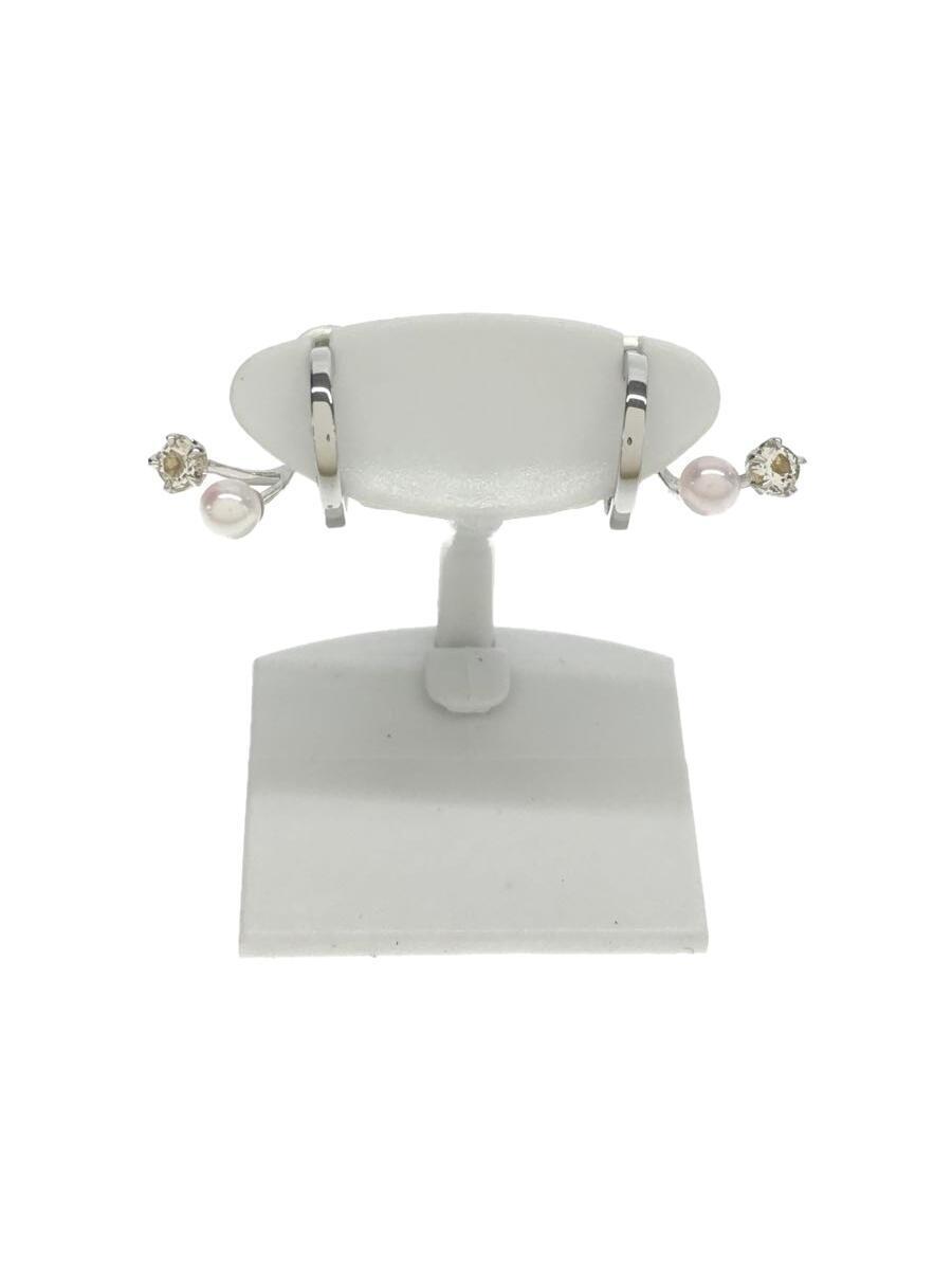 最高品質の STAR JEWELRY◆イヤリング/パール/シルバー/2JE0057/PEARL & WHITE/TOPAZ EARRINGS/K10 その他