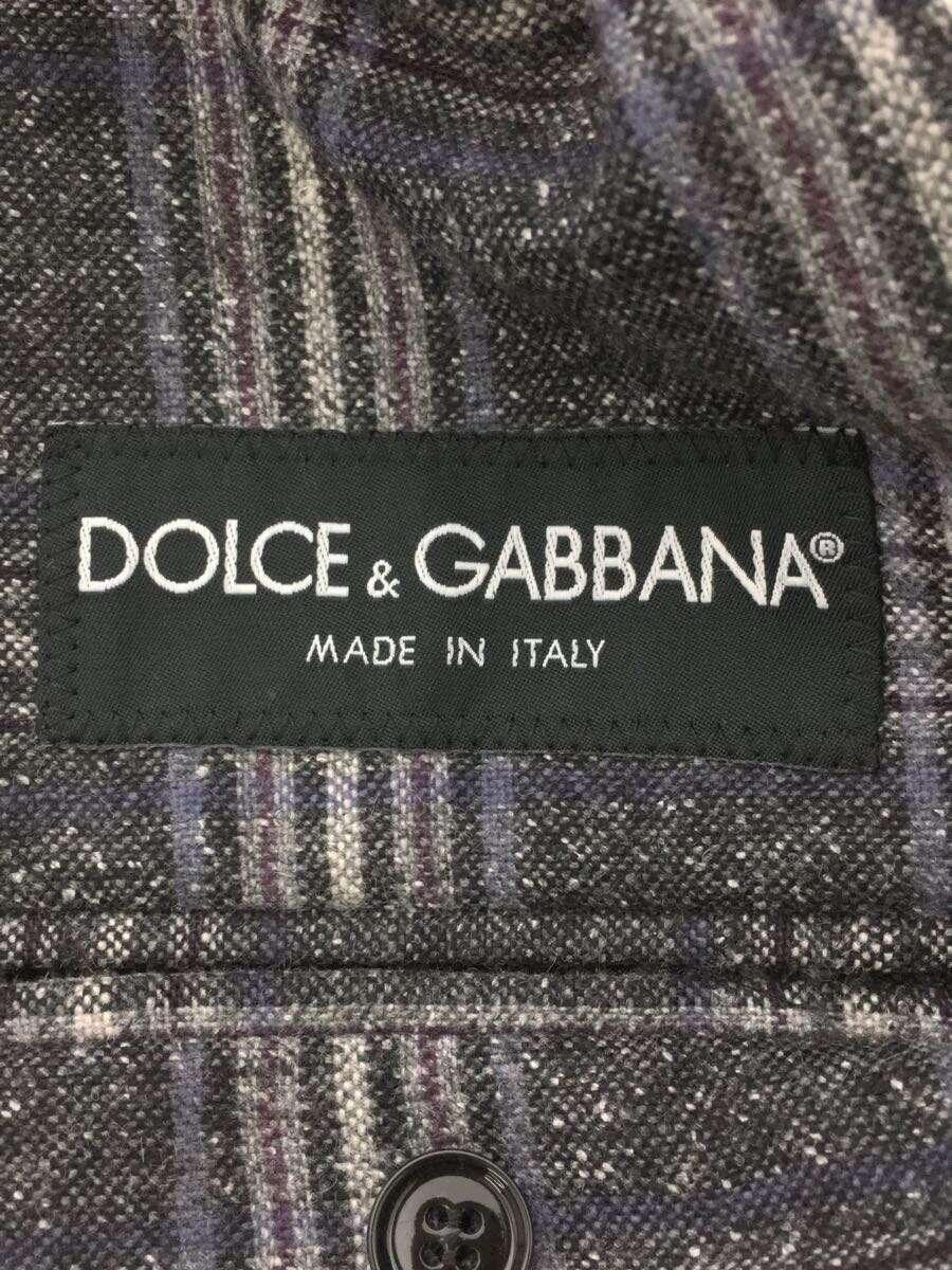 DOLCE&GABBANA◆ジャケット/46/コットン/ブラック/無地/G2BZ7T/ ドルチェアンドガッバーナ_画像3