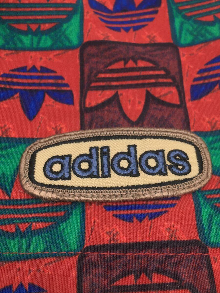 adidas* Descente производства Adidas / мульти- Logo шорты /O размер / полиэстер / красный / общий рисунок 