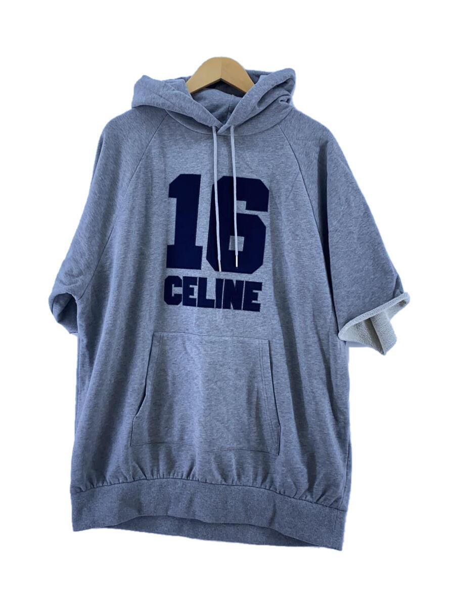 CELINE◆23SS/16フーディー/パーカー/M/コットン/GRY/2X83D670Q