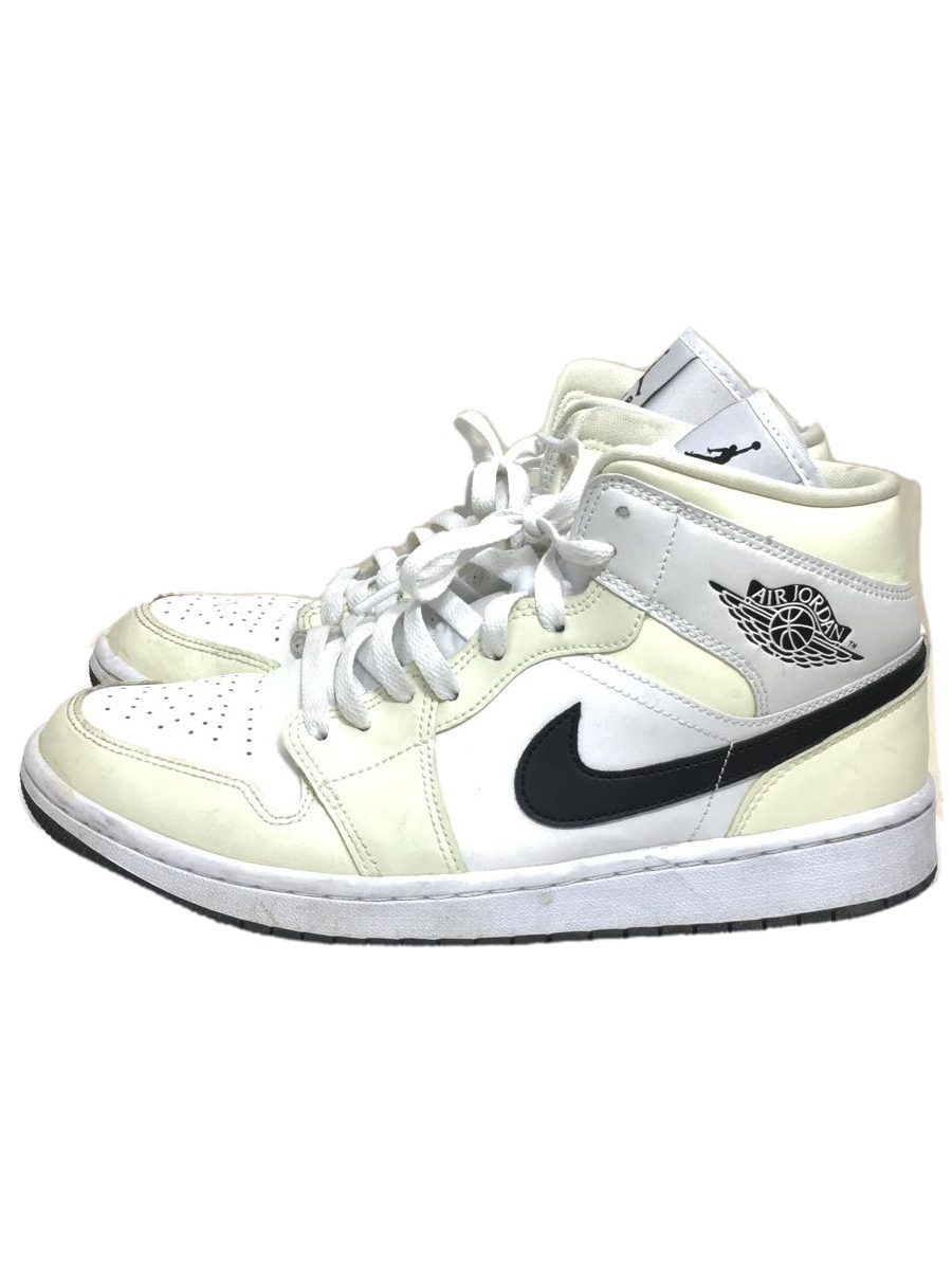 NIKE◆WMNS AIR JORDAN 1 MID Coconut Milk /27.5cm/CRM/BQ6472-121