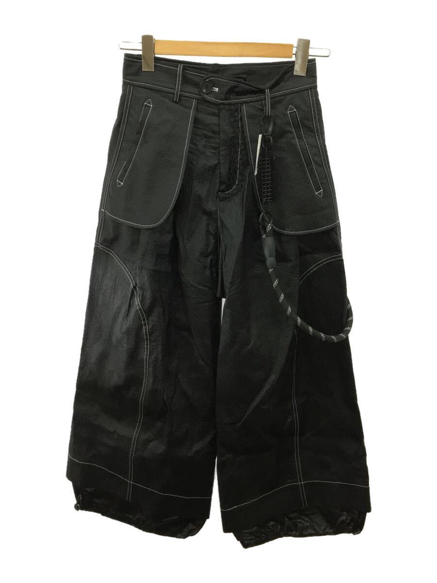 NUTEMPEROR/PU leather wide pants/ボトム/2/ポリエステル/BLK/無地