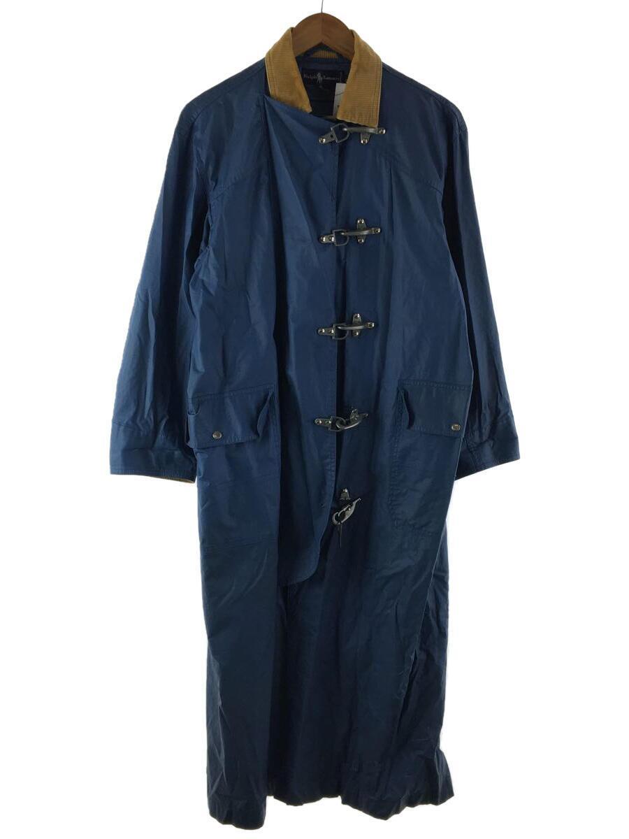 RALPH LAUREN◆ファイヤーマンコート/L/BLU/紺タグ/90s/留め具一部破損有